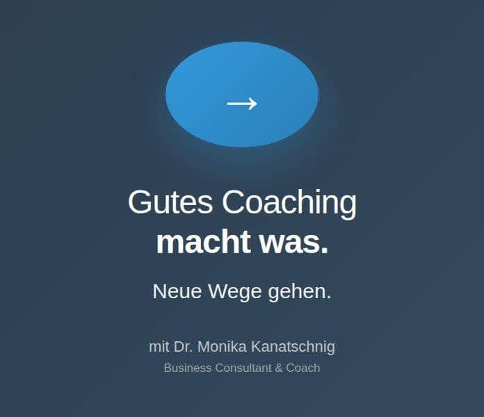 Monika Kanatschnig Coach Werbebanner bei Dolce Vita News